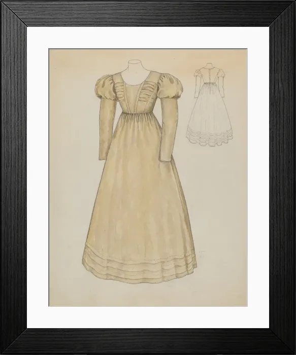 Framed Print : Quaker Dress, c. 1936. Creator: Margaret Concha Framed Print : Quaker Dress, c. 1936. Creator: Margaret Concha