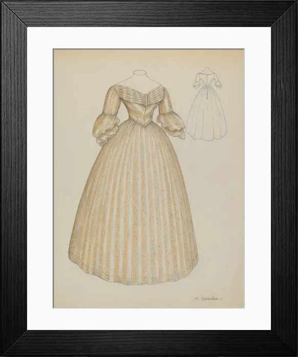 Framed Print : Wedding Dress, c. 1936. Creator: Margaret Concha Framed Print : Wedding Dress, c. 1936. Creator: Margaret Concha