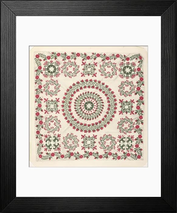 Framed Print : Quilt, c. 1938. Creator: Margaret Concha Framed Print : Quilt, c. 1938. Creator: Margaret Concha