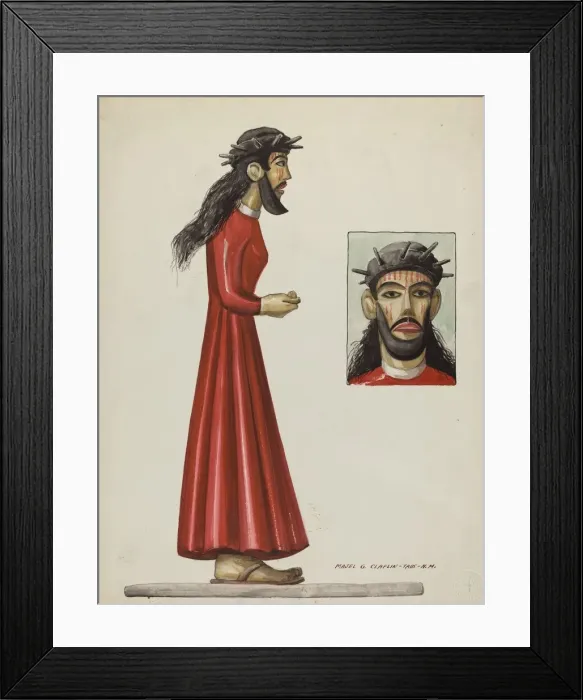 Framed Print : Santo Christo, c. 1937. Creator: Majel G. Claflin Framed Print : Santo Christo, c. 1937. Creator: Majel G. Claflin