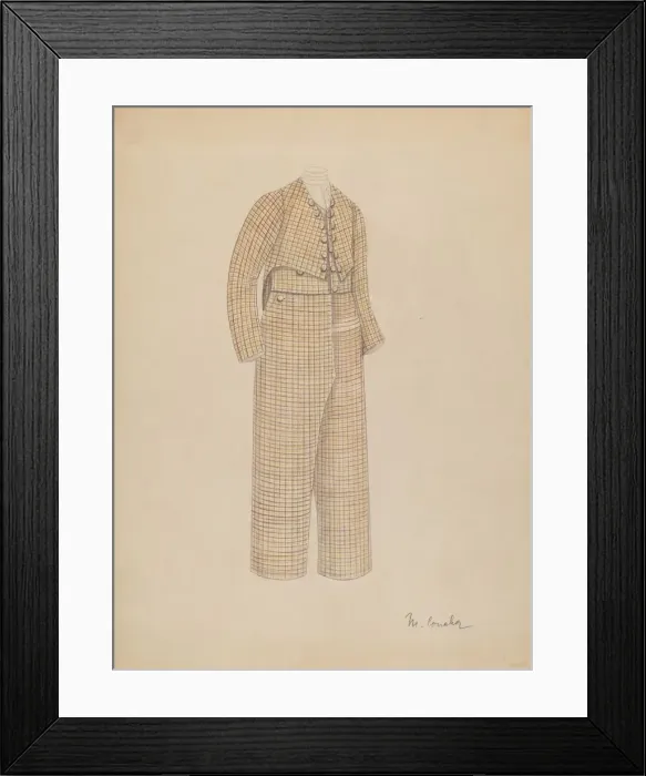 Framed Print : Boys Suit, 1935 / 1942. Creator: Margaret Concha Framed Print : Boys Suit, 1935 / 1942. Creator: Margaret Concha