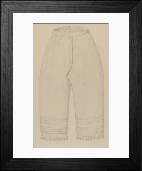 Framed Print : Womans Drawers, c. 1937. Creator: Margaret Concha Framed Print : Womans Drawers, c. 1937. Creator: Margaret Concha