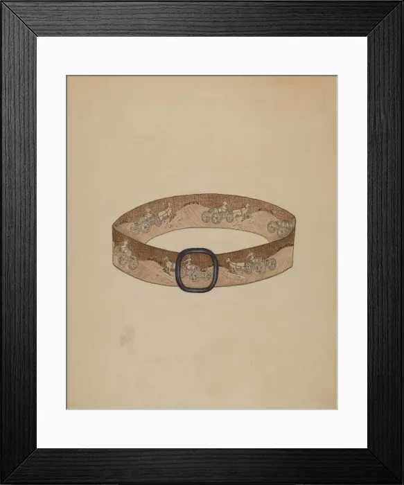 Framed Print : Belt, 1935 / 1942. Creator: Nancy Crimi Framed Print : Belt, 1935 / 1942. Creator: Nancy Crimi