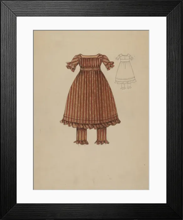 Framed Print : Childs Dress, c. 1936. Creator: Margaret Concha Framed Print : Childs Dress, c. 1936. Creator: Margaret Concha