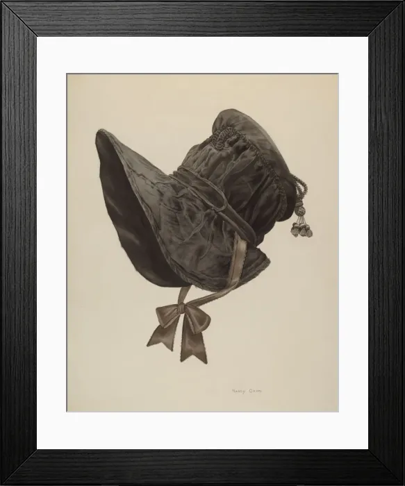 Framed Print : Bonnet, 1935 / 1942. Creator: Nancy Crimi Framed Print : Bonnet, 1935 / 1942. Creator: Nancy Crimi