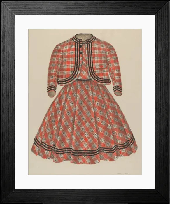 Framed Print : Boys Dress and Jacket, c. 1940. Creator: Nancy Crimi Framed Print : Boys Dress and Jacket, c. 1940. Creator: Nancy Crimi