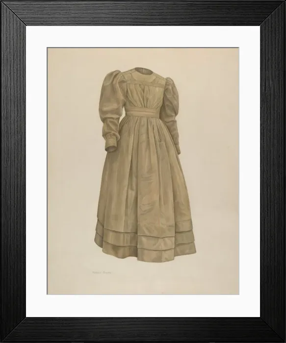 Framed Print : Dress, c. 1942. Creator: Nancy Crimi Framed Print : Dress, c. 1942. Creator: Nancy Crimi