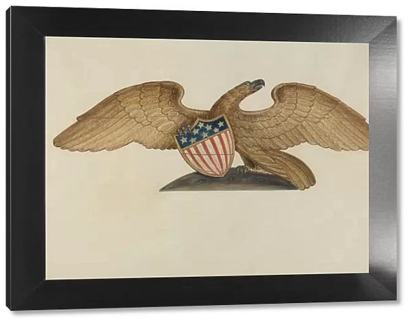 Sternpiece - Eagle, c. 1937. Creator: Al Curry