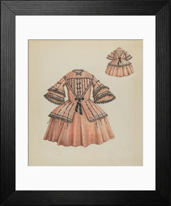 Framed Print : Childs Dress, c. 1937. Creator: Al Curry Framed Print : Childs Dress, c. 1937. Creator: Al Curry