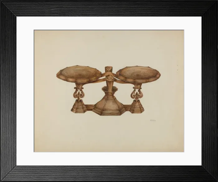 Framed Print : Scales, 1935 / 1942. Creator: Peter Connin Framed Print : Scales, 1935 / 1942. Creator: Peter Connin