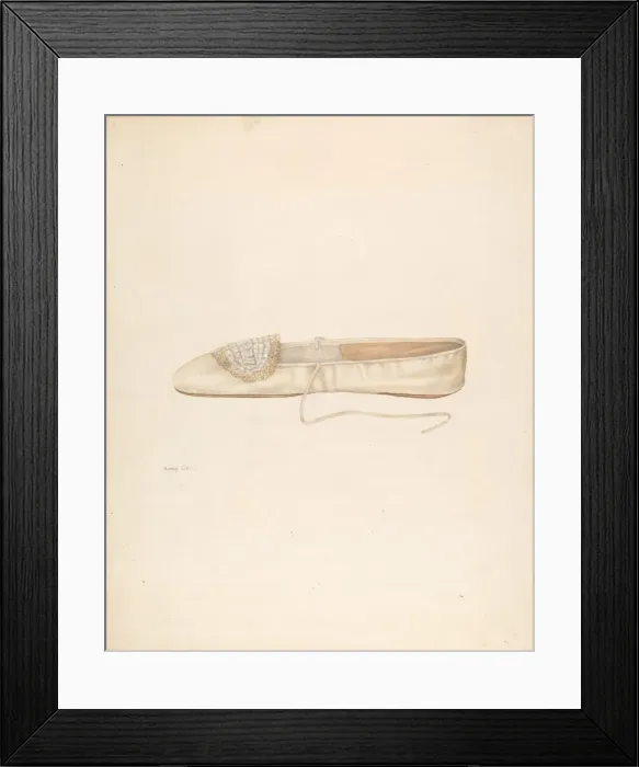 Framed Print : Slipper, c. 1939. Creator: Nancy Crimi Framed Print : Slipper, c. 1939. Creator: Nancy Crimi