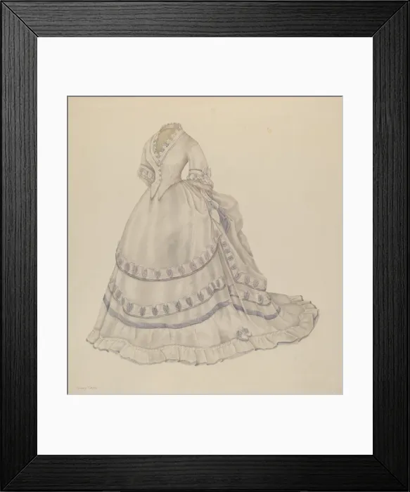 Framed Print : Dress, c. 1940. Creator: Nancy Crimi Framed Print : Dress, c. 1940. Creator: Nancy Crimi
