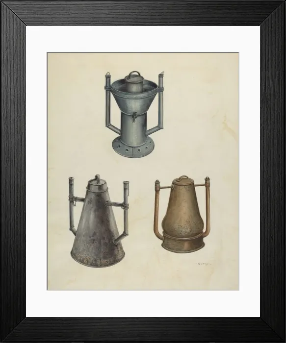 Framed Print : Bath Water Heaters, c. 1937. Creator: Al Curry Framed Print : Bath Water Heaters, c. 1937. Creator: Al Curry