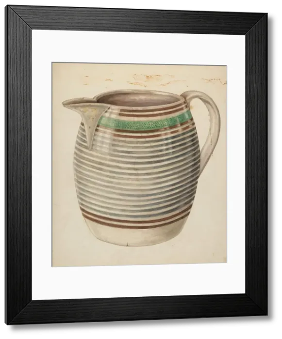 Framed Print : Water Pitcher, c. 1938. Creator: Al Curry