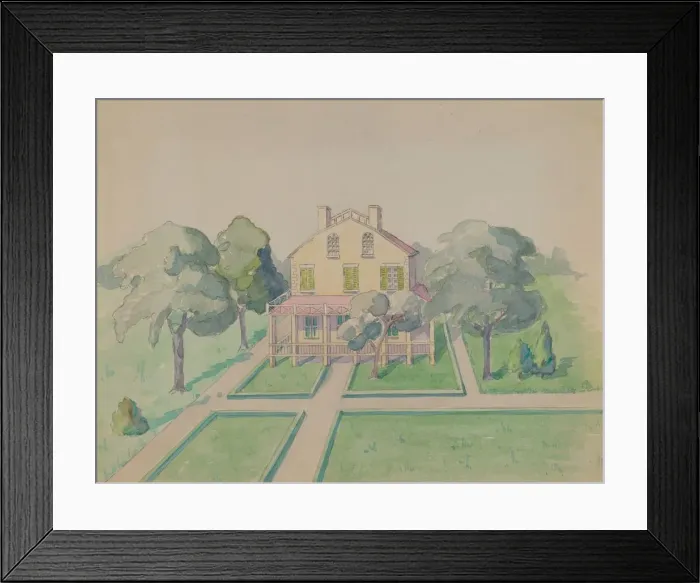 Framed Print : Brevoort Estate, 1935 / 1942. Creator: Gladys Cook Framed Print : Brevoort Estate, 1935 / 1942. Creator: Gladys Cook