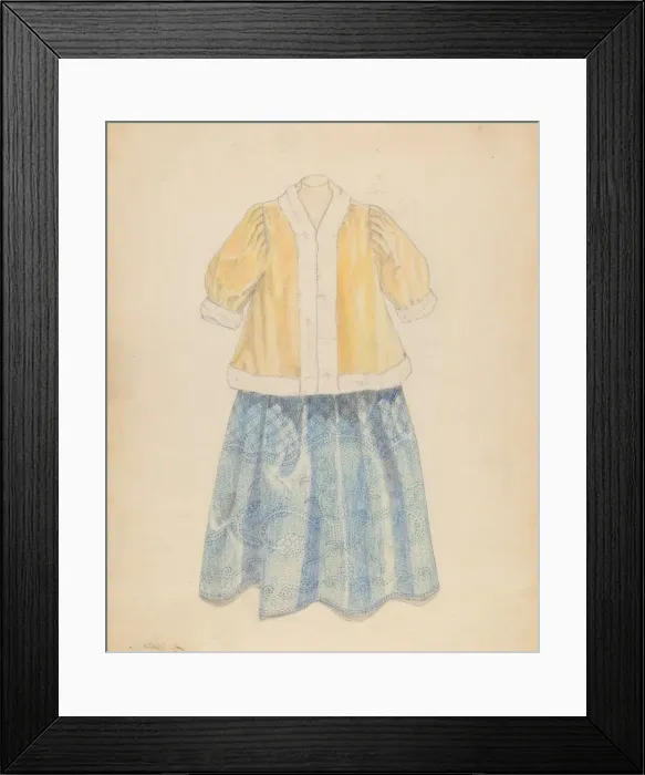 Framed Print : Dress, 1935 / 1942. Creator: Nancy Crimi Framed Print : Dress, 1935 / 1942. Creator: Nancy Crimi
