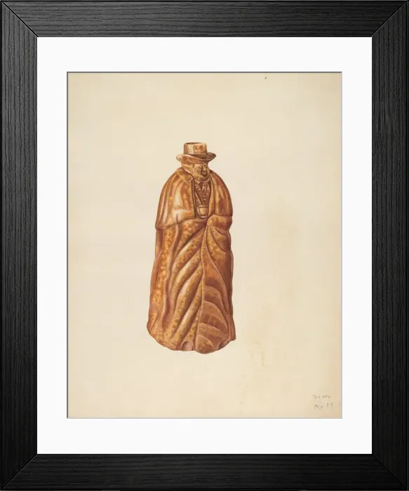 Framed Print : Wine Bottle, c. 1938. Creator: Al Curry Framed Print : Wine Bottle, c. 1938. Creator: Al Curry
