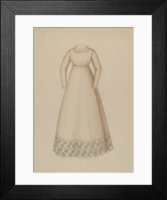 Framed Print : Dress, c. 1937. Creator: Gladys Cook Framed Print : Dress, c. 1937. Creator: Gladys Cook