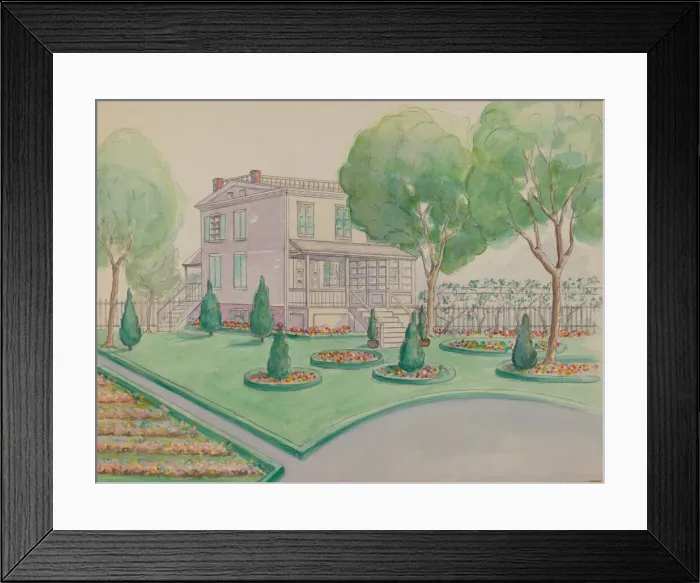 Framed Print : Caster Estate, c. 1936. Creator: Gladys Cook Framed Print : Caster Estate, c. 1936. Creator: Gladys Cook