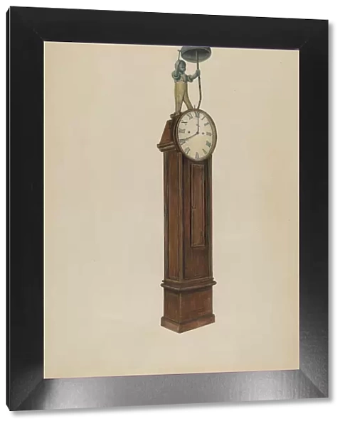 Plantation Clock, c. 1937. Creator: Al Curry