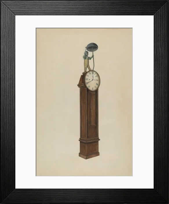 Framed Print : Plantation Clock, c. 1937. Creator: Al Curry Framed Print : Plantation Clock, c. 1937. Creator: Al Curry