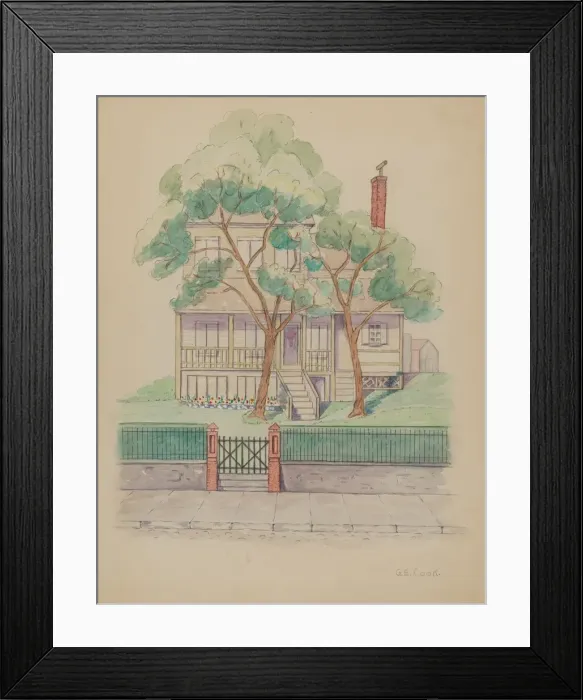 Framed Print : Stewart House, c. 1936. Creator: Gladys Cook