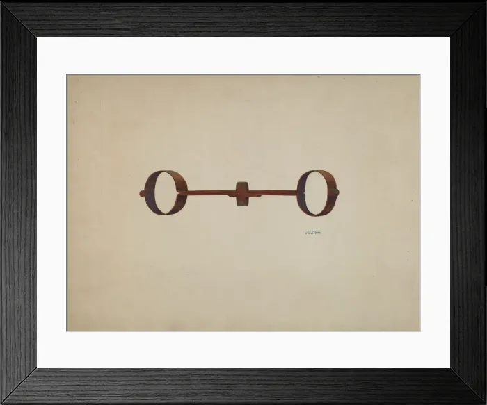 Framed Print : Handcuffs, 1935  /  1942. Creator: Al Curry