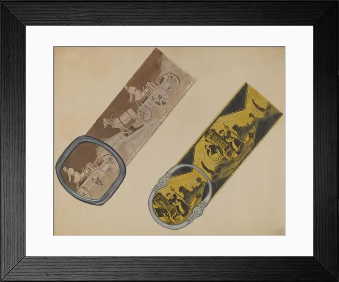 Framed Print : Belts, c. 1936. Creator: Gladys Cook Framed Print : Belts, c. 1936. Creator: Gladys Cook