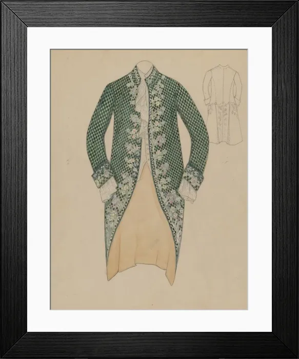 Framed Print : Mans Coat, 1935 / 1942. Creator: Nancy Crimi Framed Print : Mans Coat, 1935 / 1942. Creator: Nancy Crimi