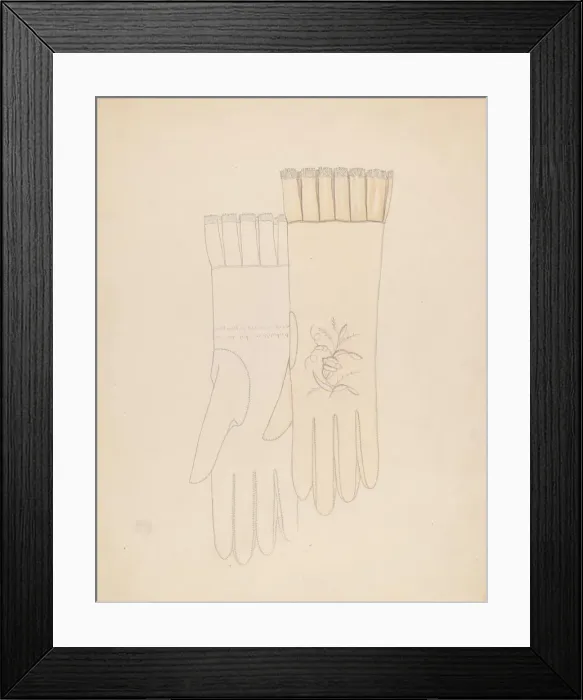 Framed Print : Wedding Gloves, c. 1936. Creator: Gladys Cook Framed Print : Wedding Gloves, c. 1936. Creator: Gladys Cook