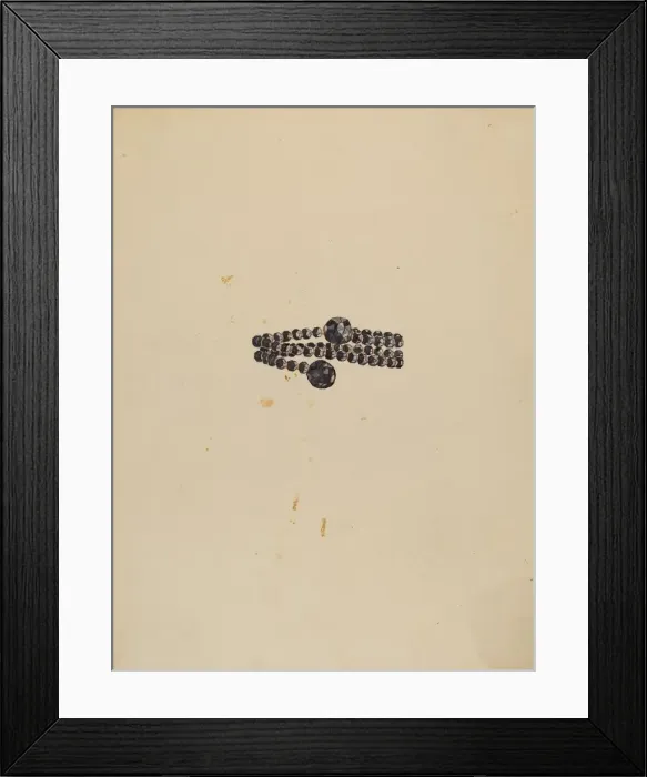 Framed Print : Bracelet, c. 1936. Creator: Gladys Cook Framed Print : Bracelet, c. 1936. Creator: Gladys Cook