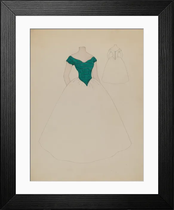 Framed Print : Bodice, c. 1936. Creator: Gladys Cook Framed Print : Bodice, c. 1936. Creator: Gladys Cook