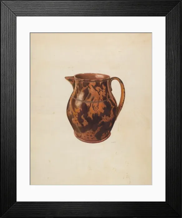 Framed Print : Water Pitcher, c. 1938. Creator: Al Curry Framed Print : Water Pitcher, c. 1938. Creator: Al Curry