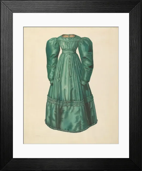 Framed Print : Dress, c. 1938. Creator: Nancy Crimi Framed Print : Dress, c. 1938. Creator: Nancy Crimi