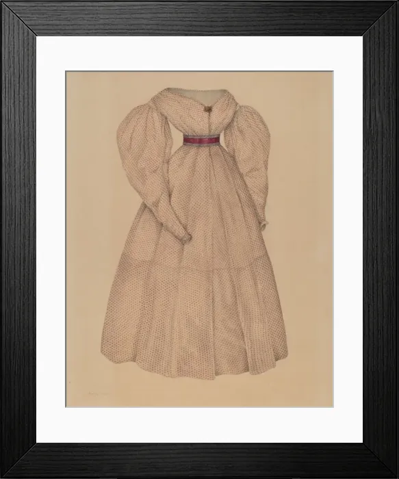 Framed Print : Dress, c. 1938. Creator: Nancy Crimi Framed Print : Dress, c. 1938. Creator: Nancy Crimi