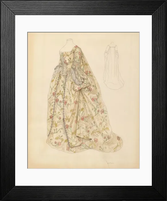 Framed Print : Dress, c. 1937. Creator: Nancy Crimi Framed Print : Dress, c. 1937. Creator: Nancy Crimi
