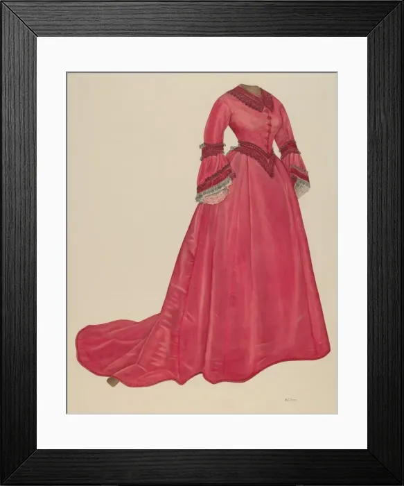Framed Print : Afternoon Dress, 1935 / 1942. Creator: Nancy Crimi Framed Print : Afternoon Dress, 1935 / 1942. Creator: Nancy Crimi