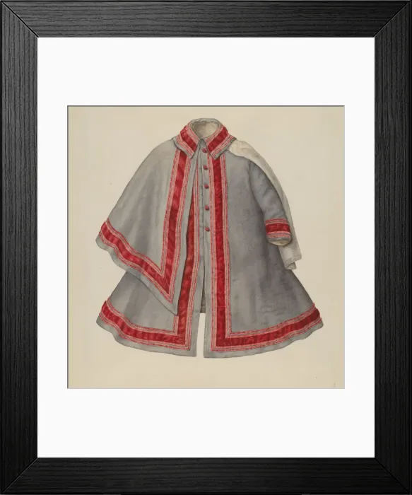 Framed Print : Girls Coat, 1935 / 1942. Creator: Nancy Crimi Framed Print : Girls Coat, 1935 / 1942. Creator: Nancy Crimi