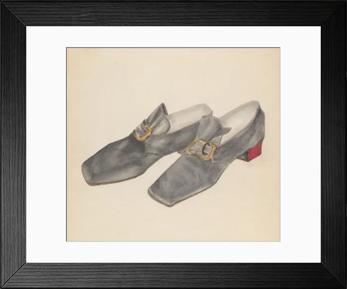 Framed Print : Shoes, 1935 / 1942. Creator: Nancy Crimi Framed Print : Shoes, 1935 / 1942. Creator: Nancy Crimi