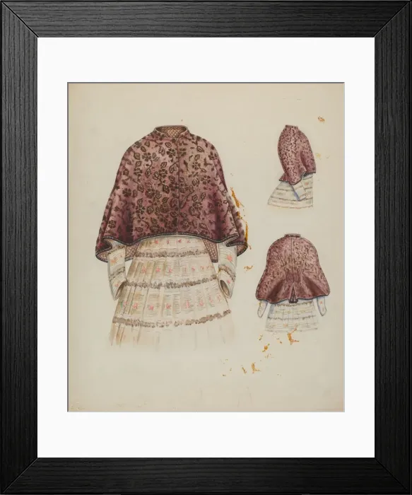 Framed Print : Cape, c. 1937. Creator: Al Curry Framed Print : Cape, c. 1937. Creator: Al Curry