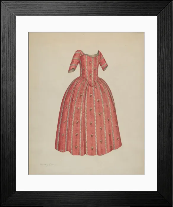 Framed Print : Childs Dress, c. 1938. Creator: Nancy Crimi Framed Print : Childs Dress, c. 1938. Creator: Nancy Crimi
