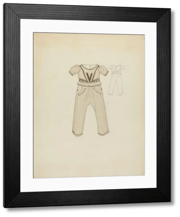 Framed Print : Boys Suit, c. 1936. Creator: Nancy Crimi Framed Print : Boys Suit, c. 1936. Creator: Nancy Crimi
