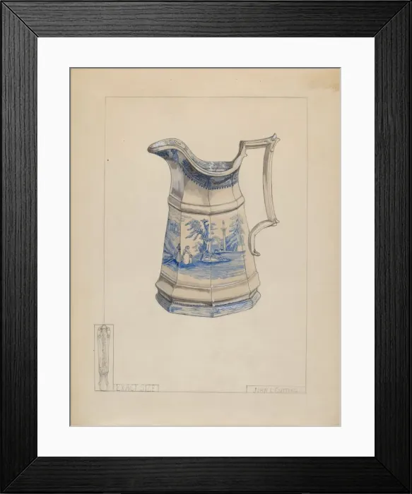 Framed Print : Syrup Pitcher, c. 1936. Creator: John Cutting Framed Print : Syrup Pitcher, c. 1936. Creator: John Cutting