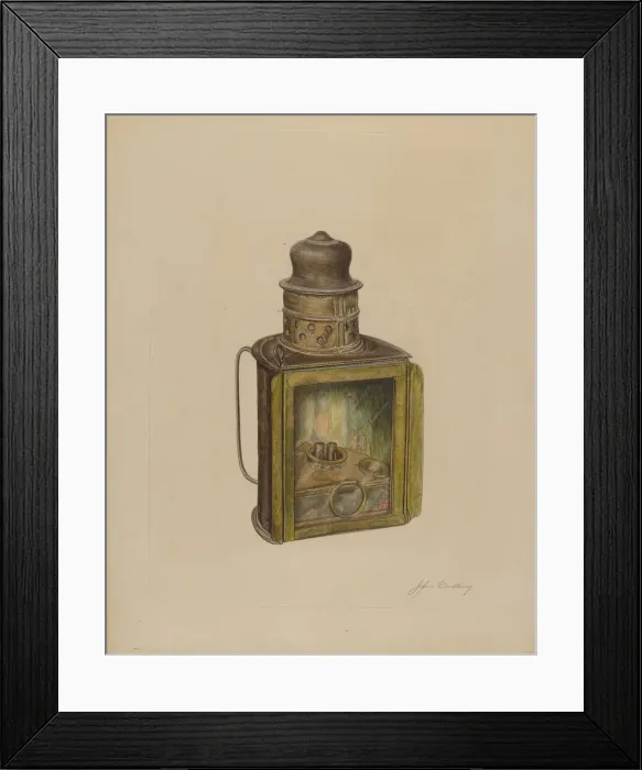 Framed Print : Lamp, c. 1938. Creator: John Cutting Framed Print : Lamp, c. 1938. Creator: John Cutting