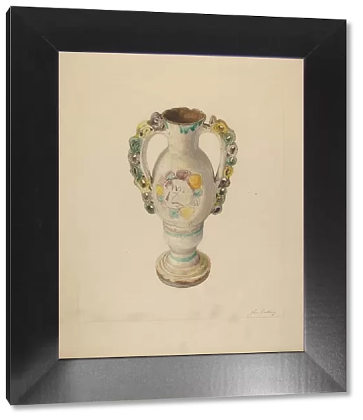 Vase, c. 1941. Creator: John Cutting