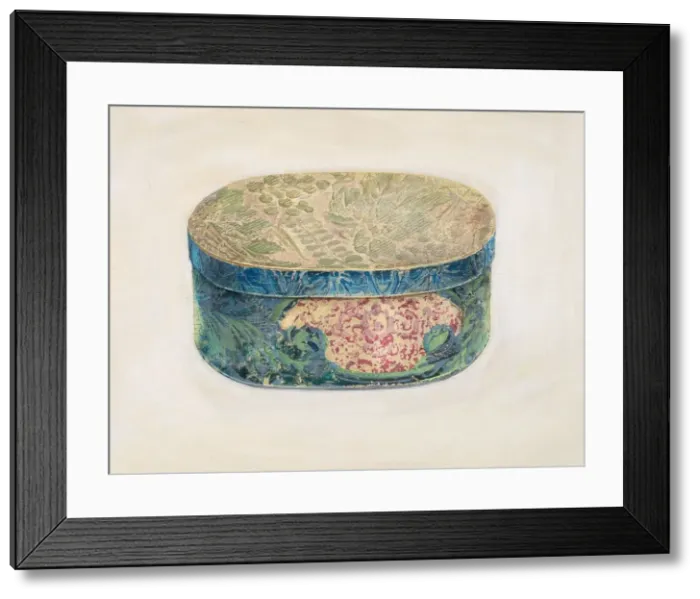 Framed Print : Toilette Box, c. 1940. Creator: John Cutting Framed Print : Toilette Box, c. 1940. Creator: John Cutting
