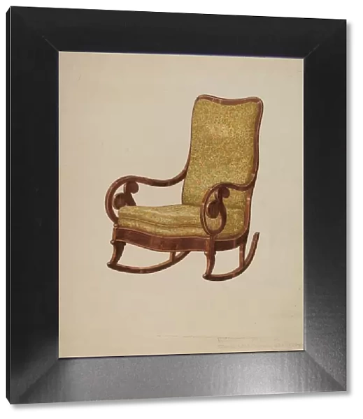 Rocking Chair, 1935  /  1942. Creator: Edward A Darby