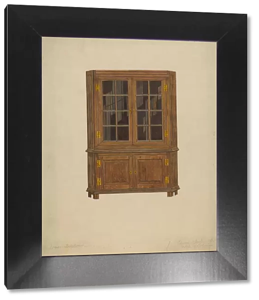 Corner Cupboard, 1935  /  1942. Creator: Edward A Darby