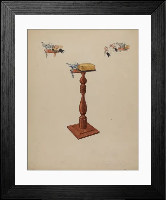 Framed Print : Sewing Bird, 1935 / 1942. Creator: Edward A Darby Framed Print : Sewing Bird, 1935 / 1942. Creator: Edward A Darby