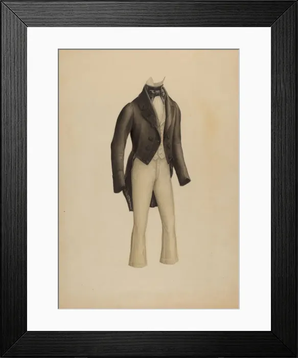 Framed Print : Boys Coat and Trousers, c. 1939. Creator: Henry De Wolfe Framed Print : Boys Coat and Trousers, c. 1939. Creator: Henry De Wolfe